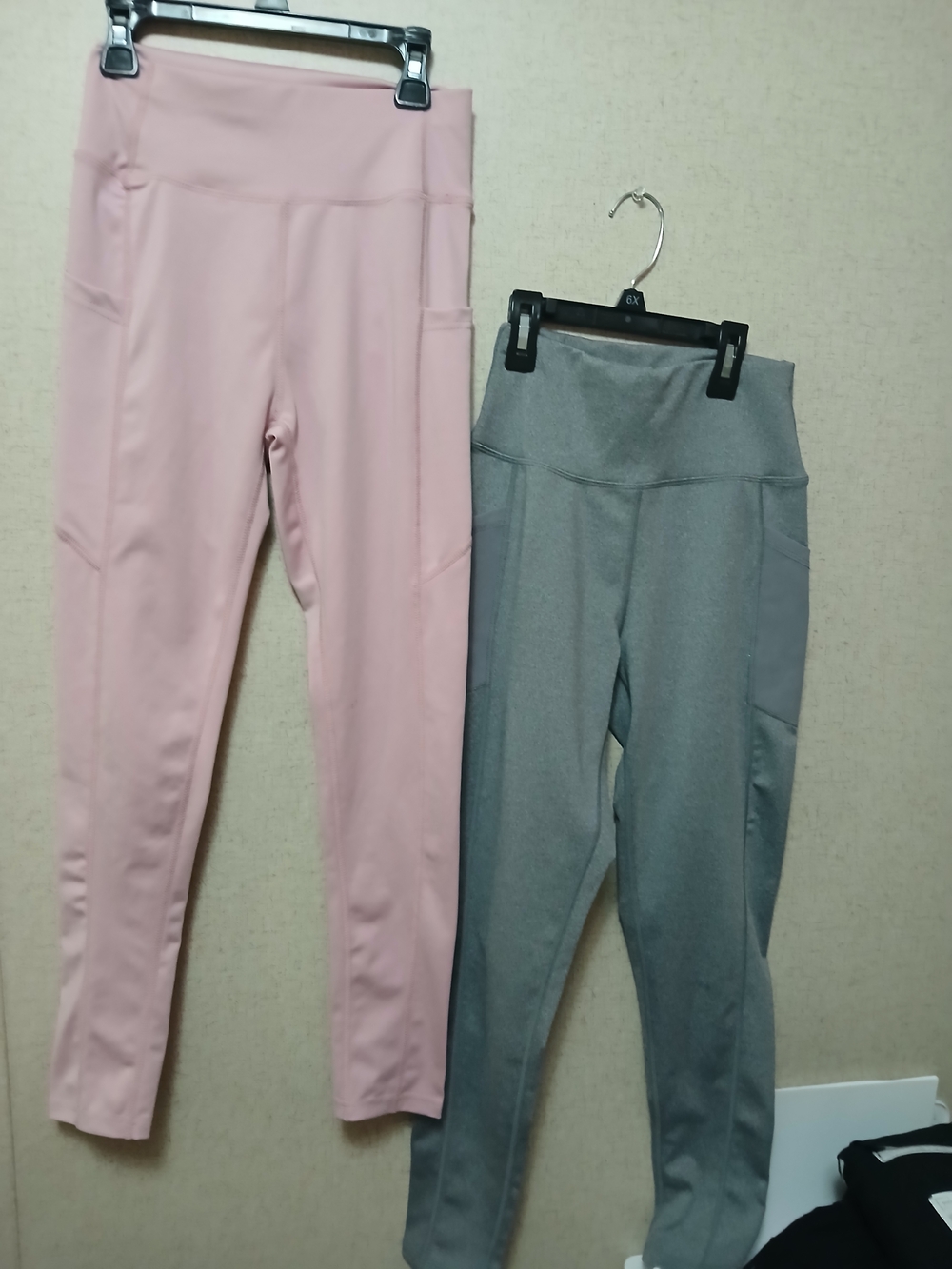 2 Pair. JUNIOR  SHEIN Blush Pink Seamless Leggings